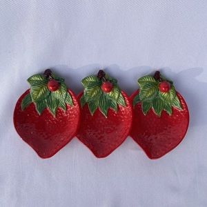 Cottagecore Arlington Design Strawberry Candy Relish dish Snack Tray Farmhouse